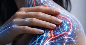 Image présentant les connexions des muscles avec la neurologie du corps, symbolisant la méthode hyperton'X aussi appelée core kinesiology